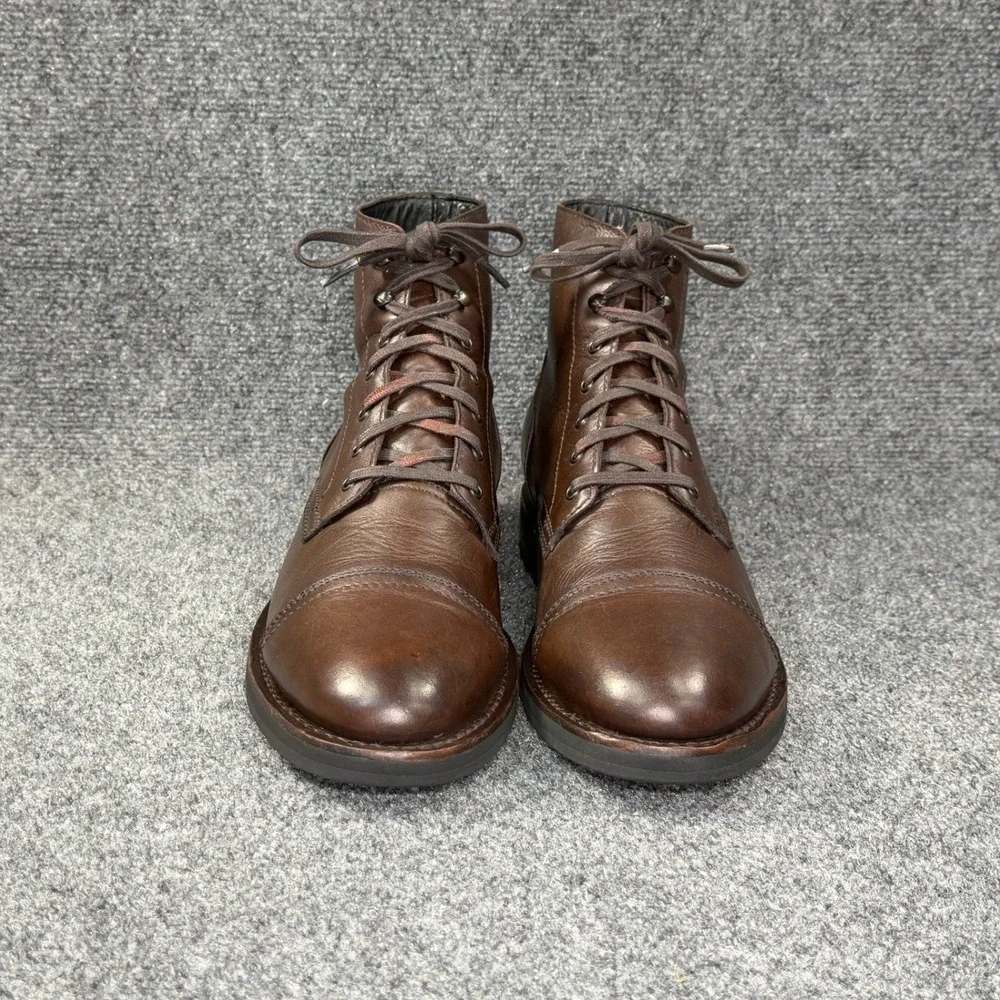 Thursday Boot Co. Captain Boots Men's 12 Canyon Brown Leather Lace Classic Ankle